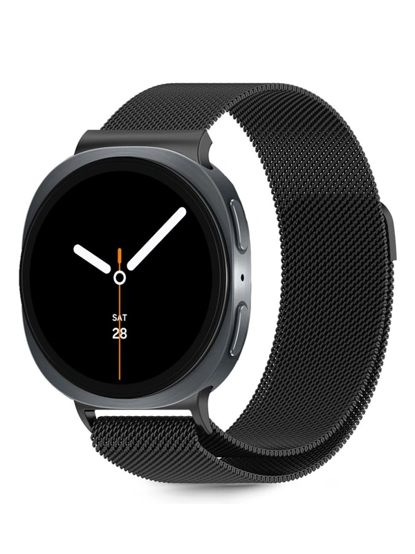 Techprotect Samsung Galaxy Watch8 Watch8 Classic milanietiškas dirželis, juoda, 2 nuotrauka